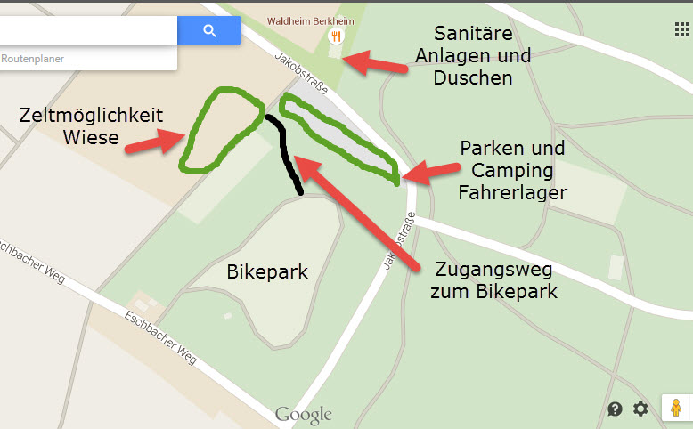 Beschreibung Bikepark Umgebung